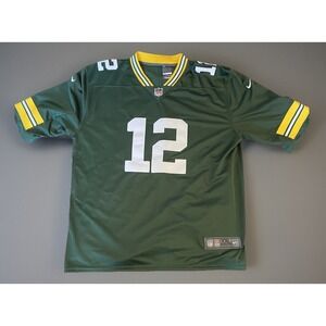 Nike On Field Aaron Rodgers #12 Green Bay Packers Jersey Men's XXL Stitched JBHS